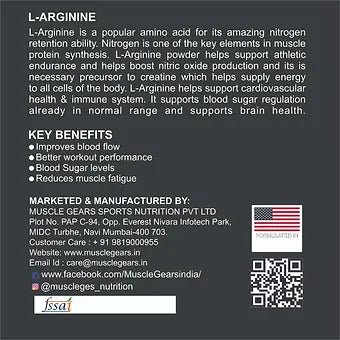 L-ARGININE 100% PURE L-ARGININE